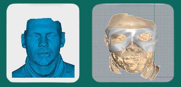 La scansione 3D del viso per la realizzazione di una maschera protettiva sportiva | 3DR® – Additive Manufacturing
